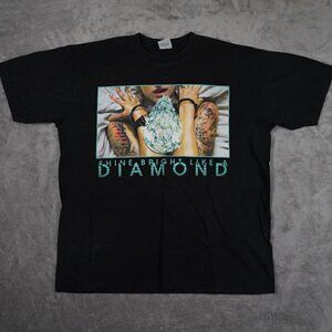 Vintage Shaka Wear 'Shine Bright Like a Diamond' T Shirt XXL Forever Diamond